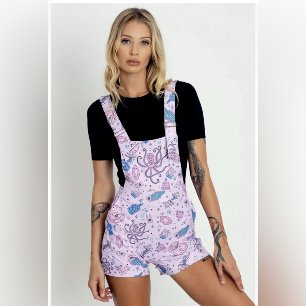 Blackmilk I Was A Teenage Witch Short Overalls XL